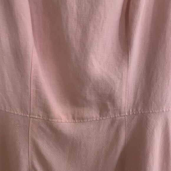 Ann Taylor Loft Dress Size 0 Lined Pink Sleeveless Invisible Zipper - Picture 5 of 15